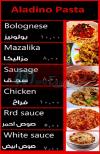 Aladino delivery menu